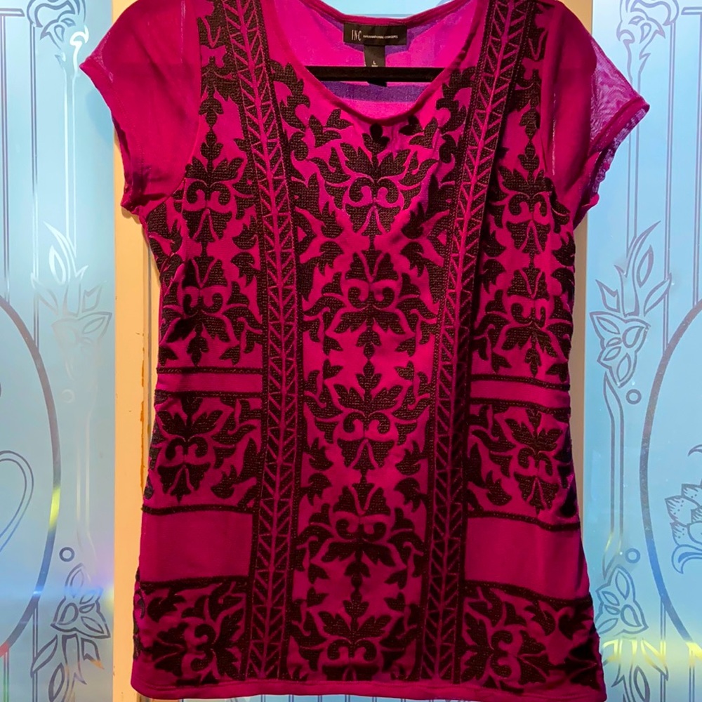 Black and Purple Top